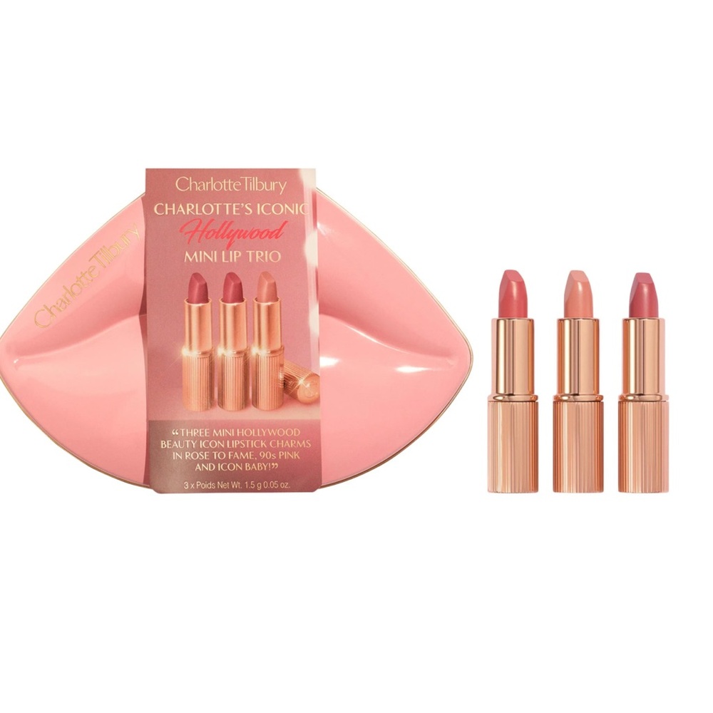LIMITED EDITION🎉Charlotte Tilbury Hollywood Mini Lip Trio 90s ICON